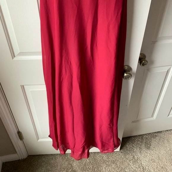 Azazie burgundy bridesmaid dress A8 - Picture 6 of 9